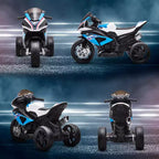 Aosom Licensed BMW HP4 Kids Electric Motorcycle Ride-On Toy 3-Wheels 6V Battery Powered Motorbike with Music for Girls Boy 18 - 60 Months