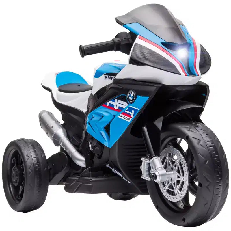Aosom Licensed BMW HP4 Kids Electric Motorcycle Ride-On Toy 3-Wheels 6V Battery Powered Motorbike with Music for Girls Boy 18 - 60 Months