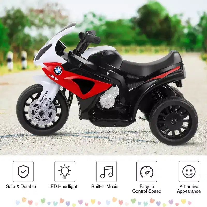 Costway Kids Ride On Motorcycle 6V Battery Powered Electric Toy 3 Wheels
