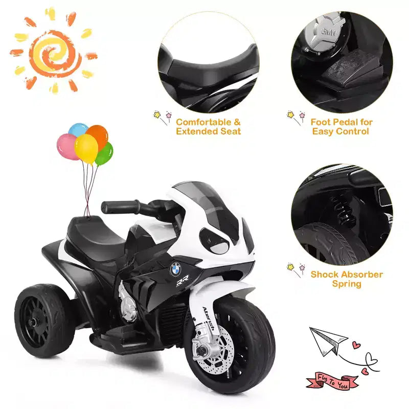 Costway Kids Ride On Motorcycle 6V Battery Powered Electric Toy 3 Wheels