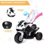 Costway Kids Ride On Motorcycle 6V Battery Powered Electric Toy 3 Wheels