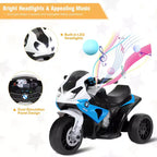 Costway Kids Ride On Motorcycle 6V Battery Powered Electric Toy 3 Wheels