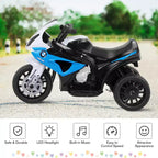 Costway Kids Ride On Motorcycle 6V Battery Powered Electric Toy 3 Wheels