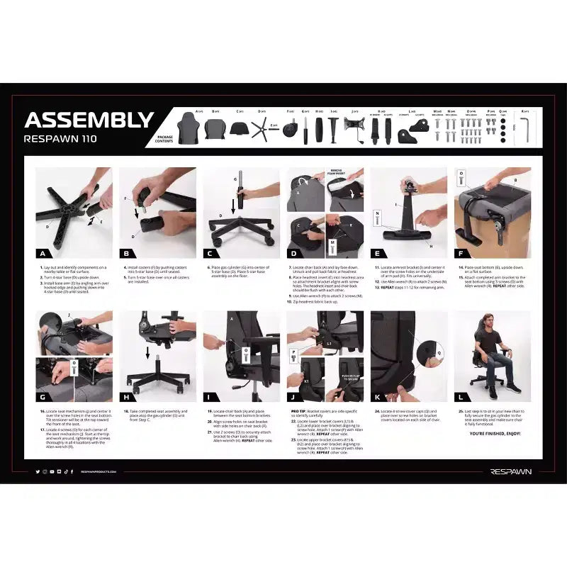 RESPAWN 110 Ergonomic Gaming Chair