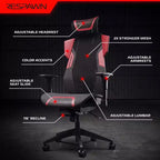 RESPAWN Flexx Mesh Gaming Chair With Lumbar Support and Adjustable Headrest