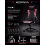 RESPAWN Flexx Mesh Gaming Chair With Lumbar Support and Adjustable Headrest