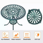 Yaheetech 3 Piece Outdoor Bistro Table Set for Garden Backyard