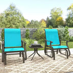 Outsunny Outdoor Swing Glider Chair, Patio Mesh Rocking Chair with Steel Frame for Backyard, Garden, and Porch