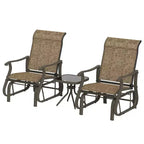 Outsunny Outdoor Swing Glider Chair, Patio Mesh Rocking Chair with Steel Frame for Backyard, Garden, and Porch