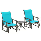 Outsunny Outdoor Swing Glider Chair, Patio Mesh Rocking Chair with Steel Frame for Backyard, Garden, and Porch