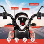 Costway 12V Licensed Aprilia Kids Ride On Motorcycle Electric Dirt Bike with Light & Music