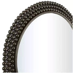 Metal Round with Beaded Detailing Wall Mirror - CosmoLiving by Cosmopolitan