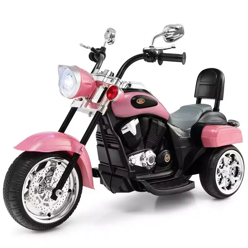 Costway 3 Wheel Kids Ride On Motorcycle 6V Battery Powered Electric Toy Blue/Pink/White/Red