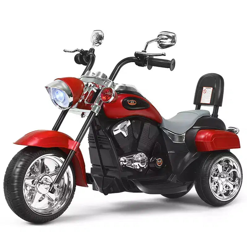Costway 3 Wheel Kids Ride On Motorcycle 6V Battery Powered Electric Toy Blue/Pink/White/Red