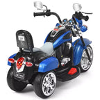 Costway 3 Wheel Kids Ride On Motorcycle 6V Battery Powered Electric Toy Blue/Pink/White/Red