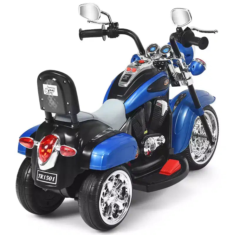 Costway 3 Wheel Kids Ride On Motorcycle 6V Battery Powered Electric Toy Blue/Pink/White/Red