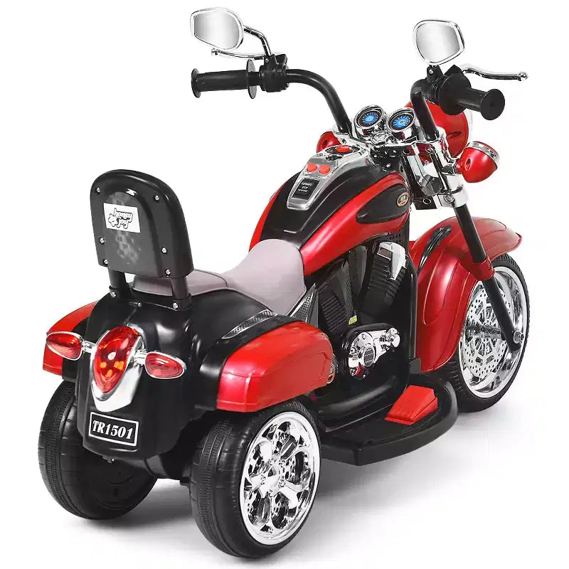 Costway 3 Wheel Kids Ride On Motorcycle 6V Battery Powered Electric Toy Blue/Pink/White/Red