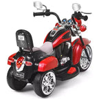 Costway 3 Wheel Kids Ride On Motorcycle 6V Battery Powered Electric Toy Blue/Pink/White/Red