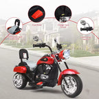 Costway 3 Wheel Kids Ride On Motorcycle 6V Battery Powered Electric Toy Blue/Pink/White/Red