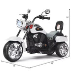 Costway 3 Wheel Kids Ride On Motorcycle 6V Battery Powered Electric Toy Blue/Pink/White/Red