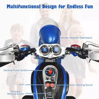 Costway 3 Wheel Kids Ride On Motorcycle 6V Battery Powered Electric Toy Blue/Pink/White/Red