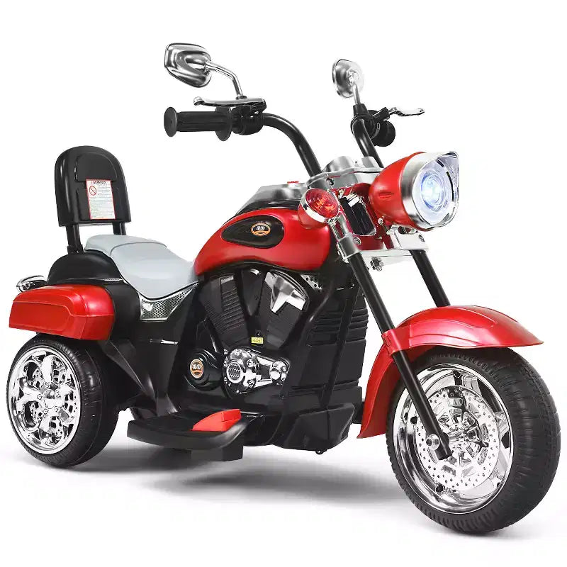 Costway 3 Wheel Kids Ride On Motorcycle 6V Battery Powered Electric Toy Blue/Pink/White/Red
