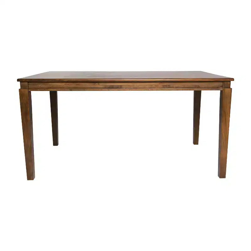 Flash Furniture Henry Solid Wood Dining Table, Commercial Grade Heavy Duty Rectangle Wood Table for 6