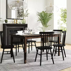 Flash Furniture Henry Solid Wood Dining Table, Commercial Grade Heavy Duty Rectangle Wood Table for 6