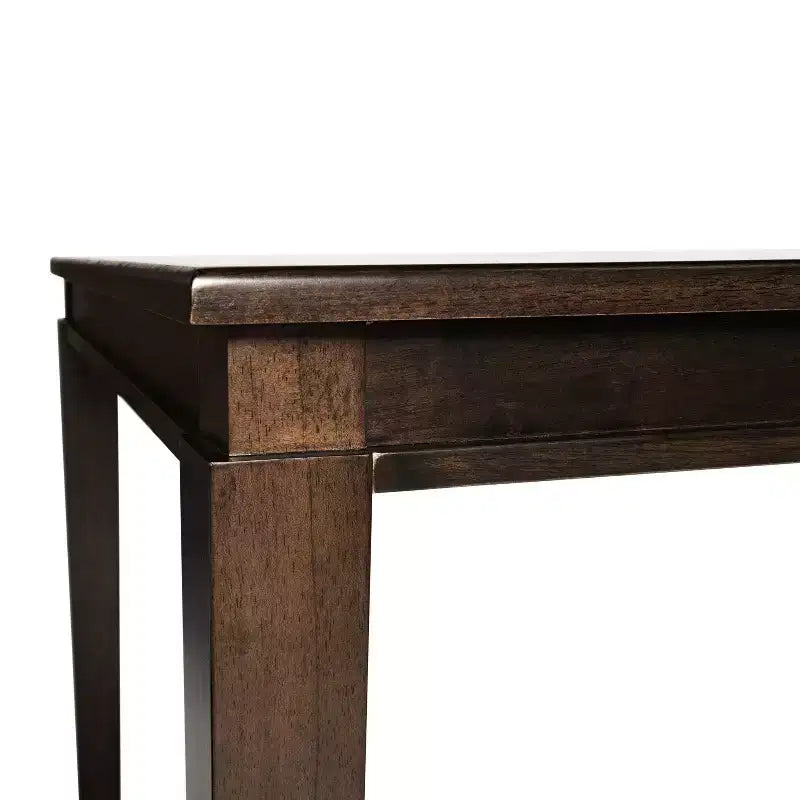 Flash Furniture Henry Solid Wood Dining Table, Commercial Grade Heavy Duty Rectangle Wood Table for 6