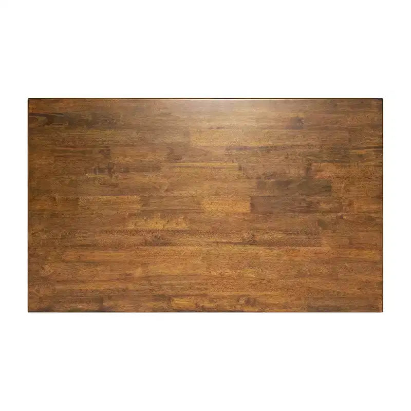 Flash Furniture Henry Solid Wood Dining Table, Commercial Grade Heavy Duty Rectangle Wood Table for 6