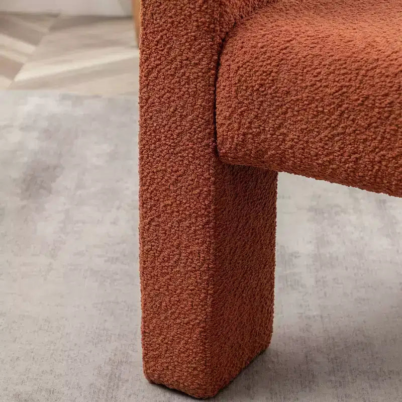 Set of 2 28 Wide Boucle Upholstered Square Armchair - Kinwell