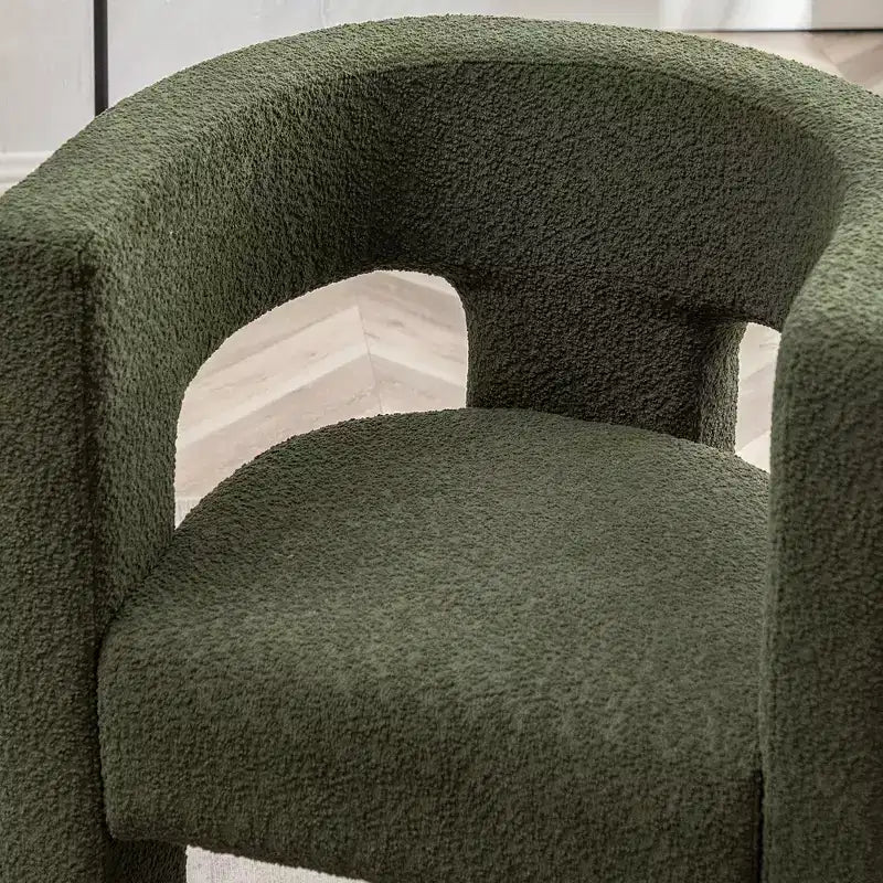 Set of 2 28 Wide Boucle Upholstered Square Armchair - Kinwell