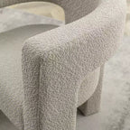 Set of 2 28 Wide Boucle Upholstered Square Armchair - Kinwell