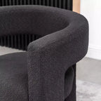 Set of 2 28 Wide Boucle Upholstered Square Armchair - Kinwell