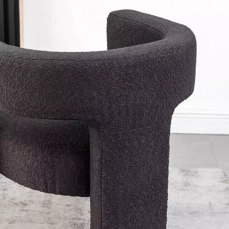 Set of 2 28 Wide Boucle Upholstered Square Armchair - Kinwell