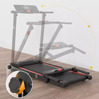 UREVO Folding Mini Electric Walking Pad Treadmill