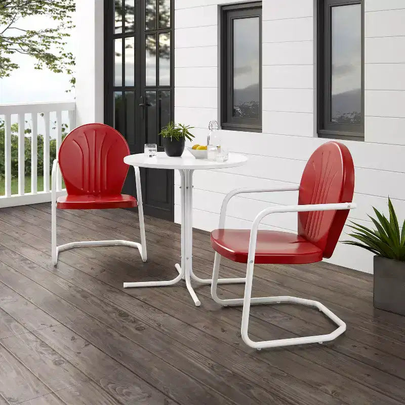 Crosley 3pc Griffith Outdoor Patio Bistro Set