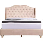 Passion Furniture Joy Jewel Tufted Full Panel Bed