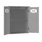 Teamson Home Dawson Removable Wall Storage Cabinet with Glass Doors
