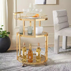Rio 3 Tier Round Bar Cart - BCT8002 - Safavieh