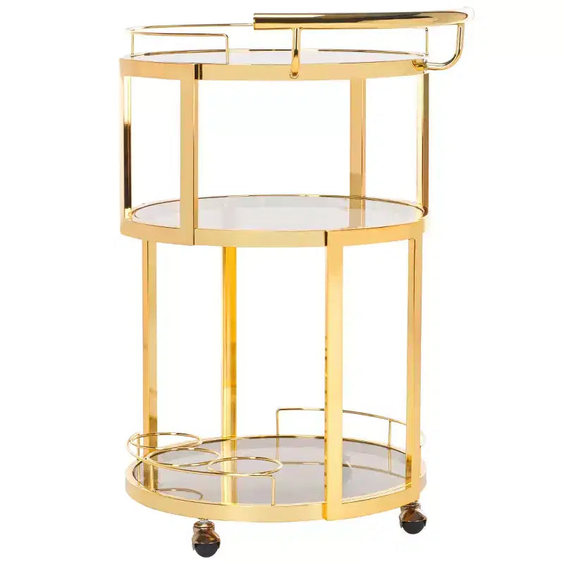 Rio 3 Tier Round Bar Cart - BCT8002 - Safavieh