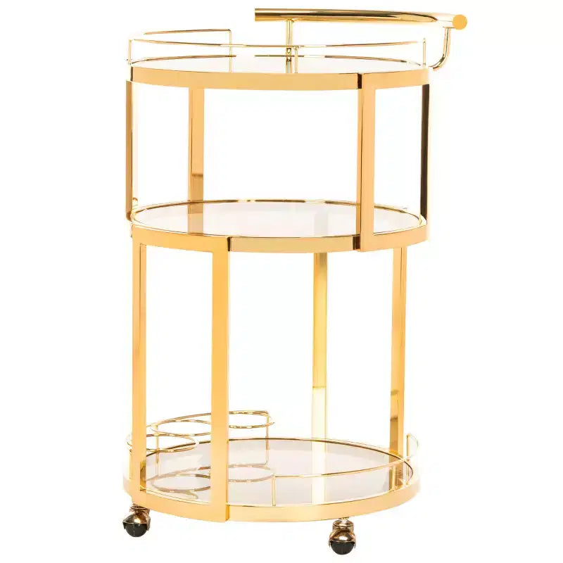 Rio 3 Tier Round Bar Cart - BCT8002 - Safavieh