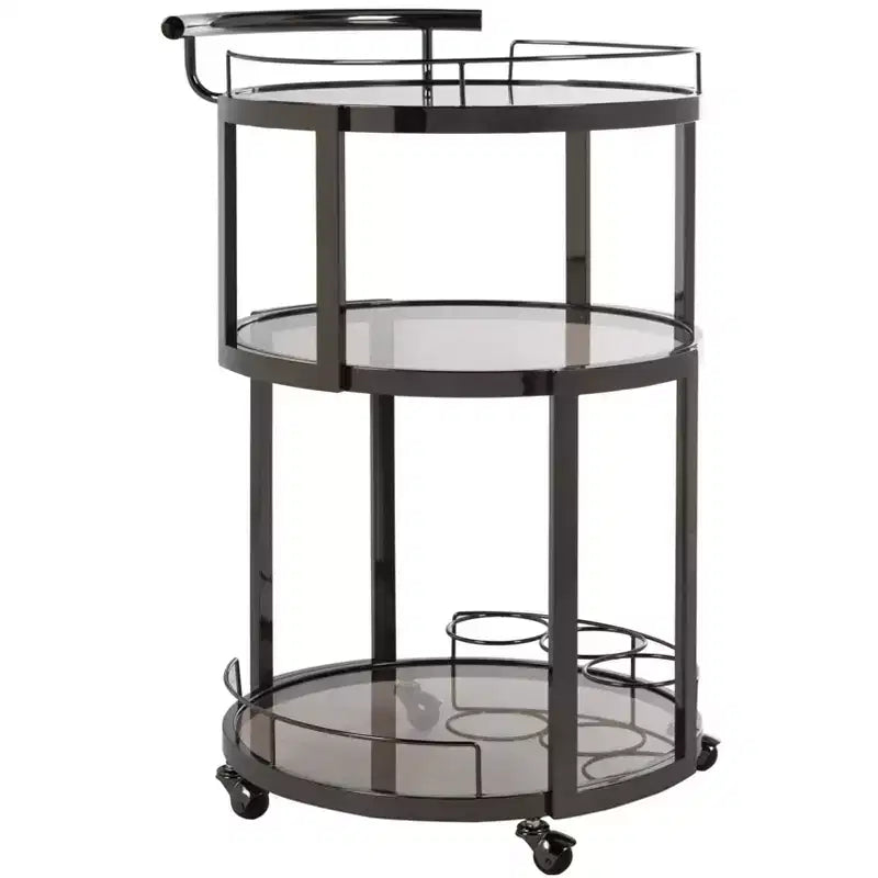 Rio 3 Tier Round Bar Cart - BCT8002 - Safavieh