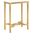 Mita End Table - FOX2581 - Gold/Mirror - Safavieh Couture