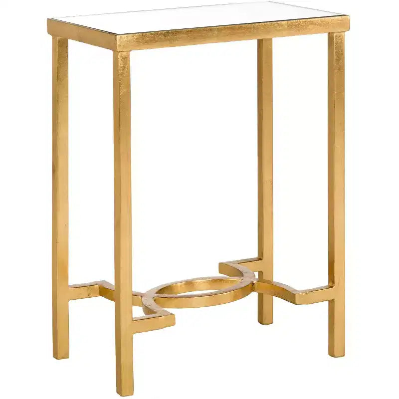 Mita End Table - FOX2581 - Gold/Mirror - Safavieh Couture