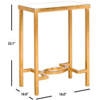 Mita End Table - FOX2581 - Gold/Mirror - Safavieh Couture