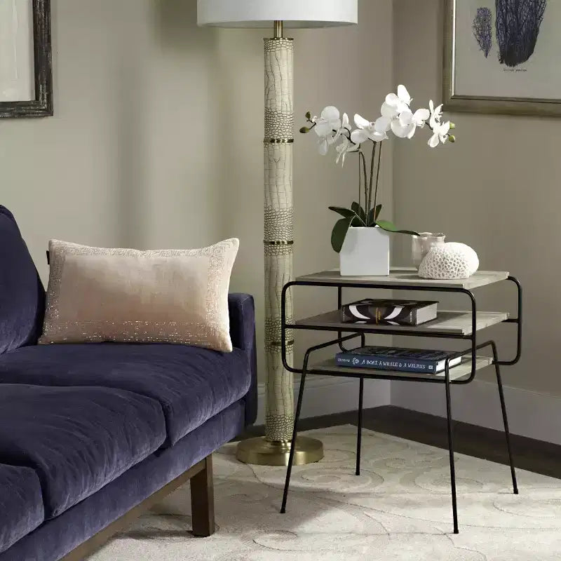Marcel End Table - FOX4252 - Light Grey - Safavieh Couture