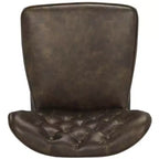 Ashby 26H Mid-Century Modern Leather Tufted Swivel Counter Stool (Set Of 2) - FOX1702 - Safavieh Couture