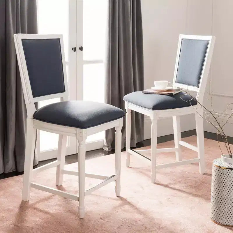 Buchanan Rectangle Counter Stool (Set Of 2) - FOX6271 - Safavieh Couture