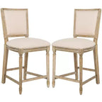 Buchanan Rectangle Counter Stool (Set Of 2) - FOX6271 - Safavieh Couture